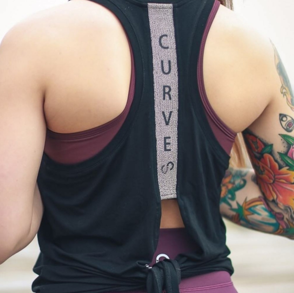 Curves and Combatboots Tie Tank